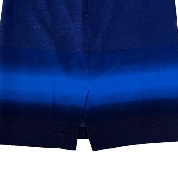 LOFT Women's Blue Ombre Straight Pencil Skirt - SIZE !0 - Picture 5 of 11